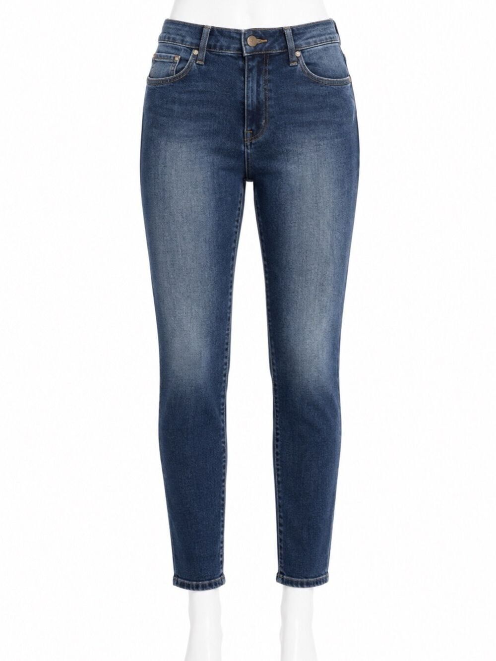 Fidelity Axl Girlfriend Jeans Medium Wash Stretch Slim Straight Leg Denim Sz 31
